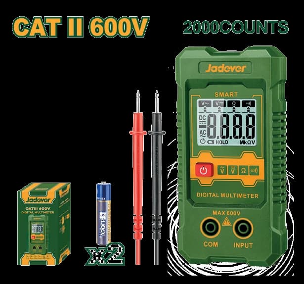 Multimetro Digital CATIII 600V 2000 - JADEVER