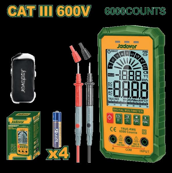 Multimetro Digital CATIII 6000 - JADEVER