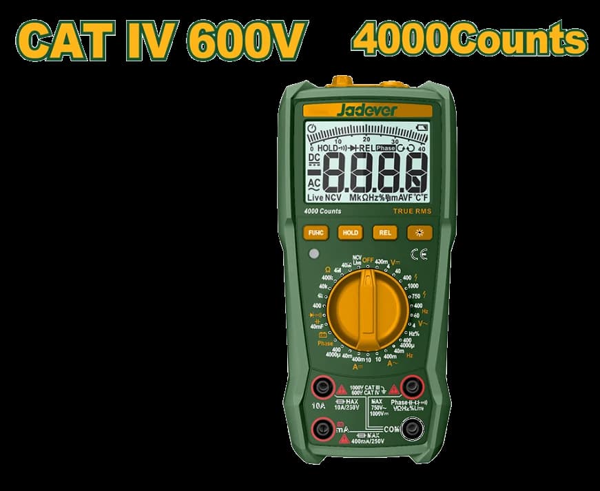 Multimetro Digital CATIV 600V 4000 - JADEVER