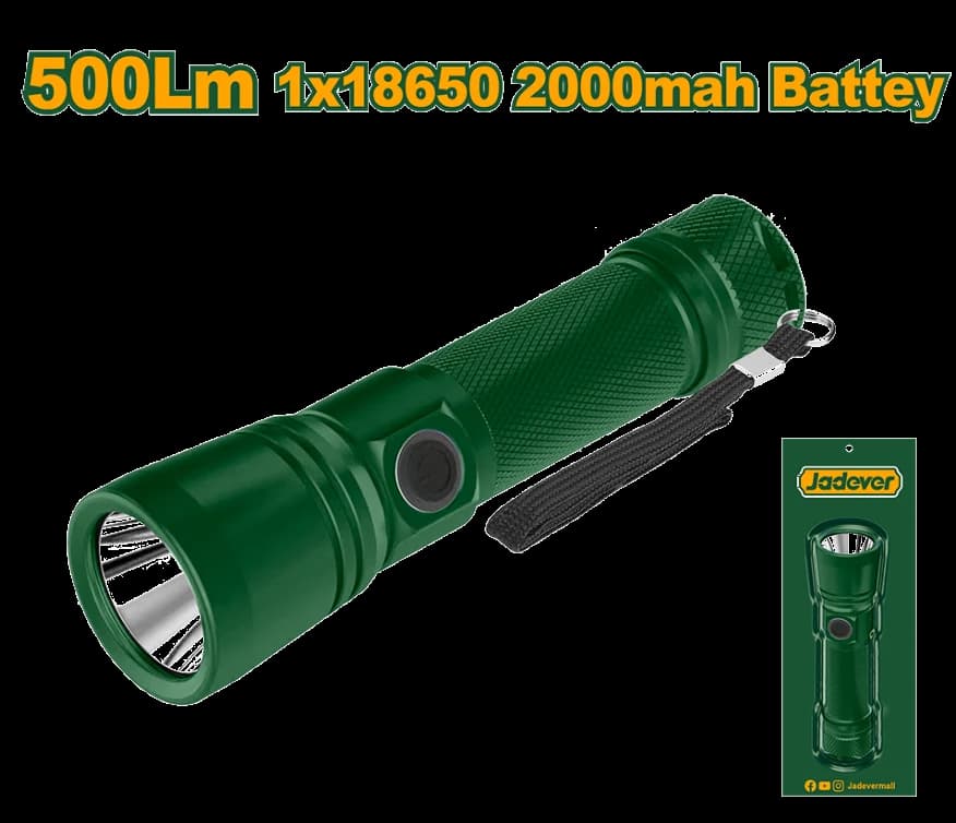 Linterna LED 150/500lm 130mts Recargable - JADEVER