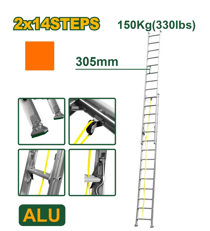 Escalera Extensible 2x14 7.6m - JADEVER