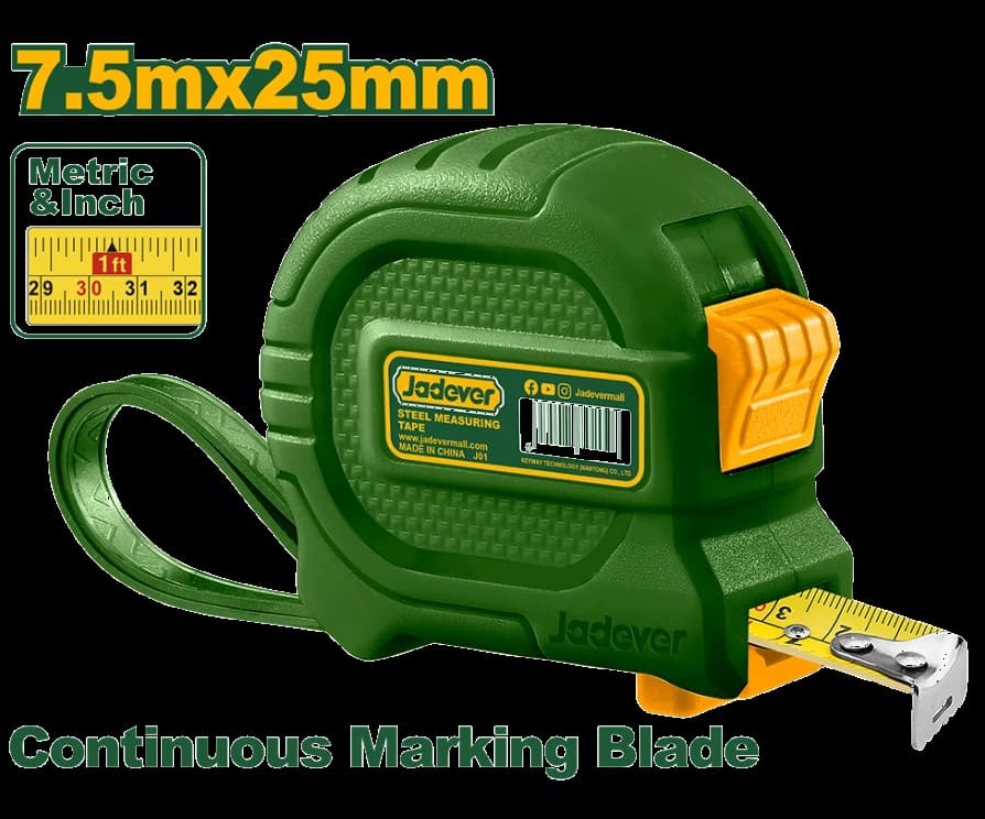 Cinta Métrica 25mm 7.5mts - JADEVER