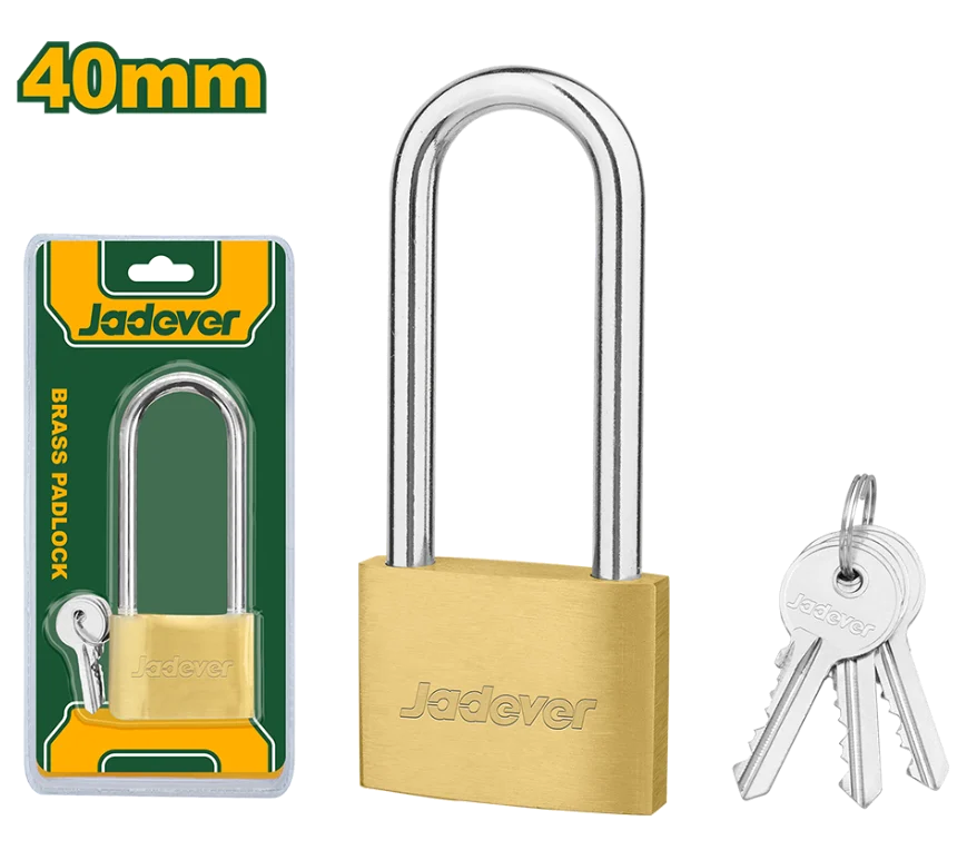 Candado de arco largo de Latón 40mm - JADEVER