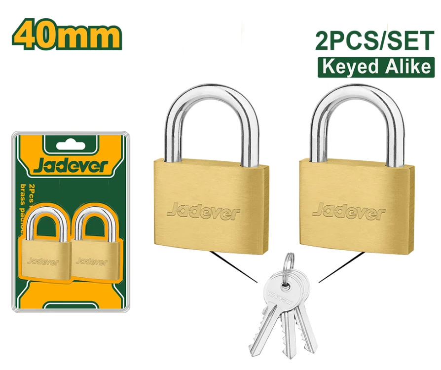Par de candados de Latón 40mm - JADEVER