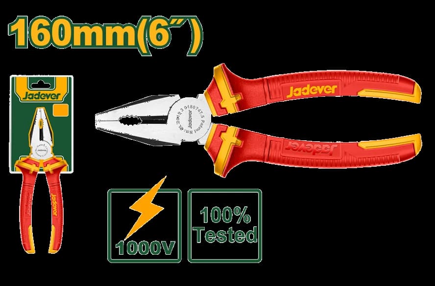 Pinza Aislada 160mm - JADEVER