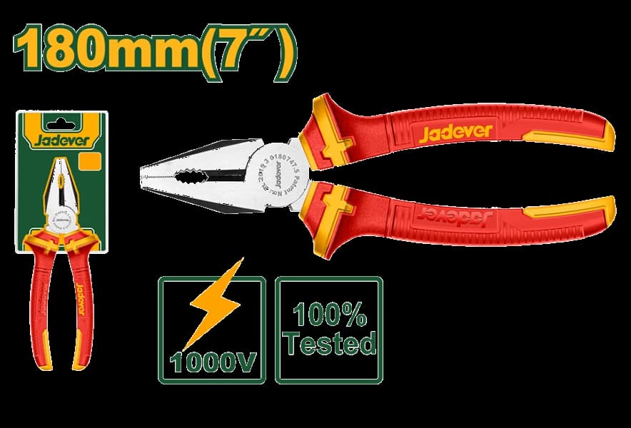 Pinza Aislada 180mm - JADEVER
