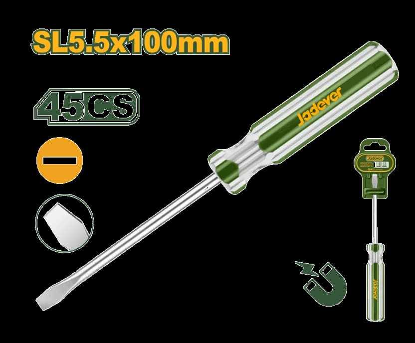 Destornillador Plano 5.5 100mm - JADEVER