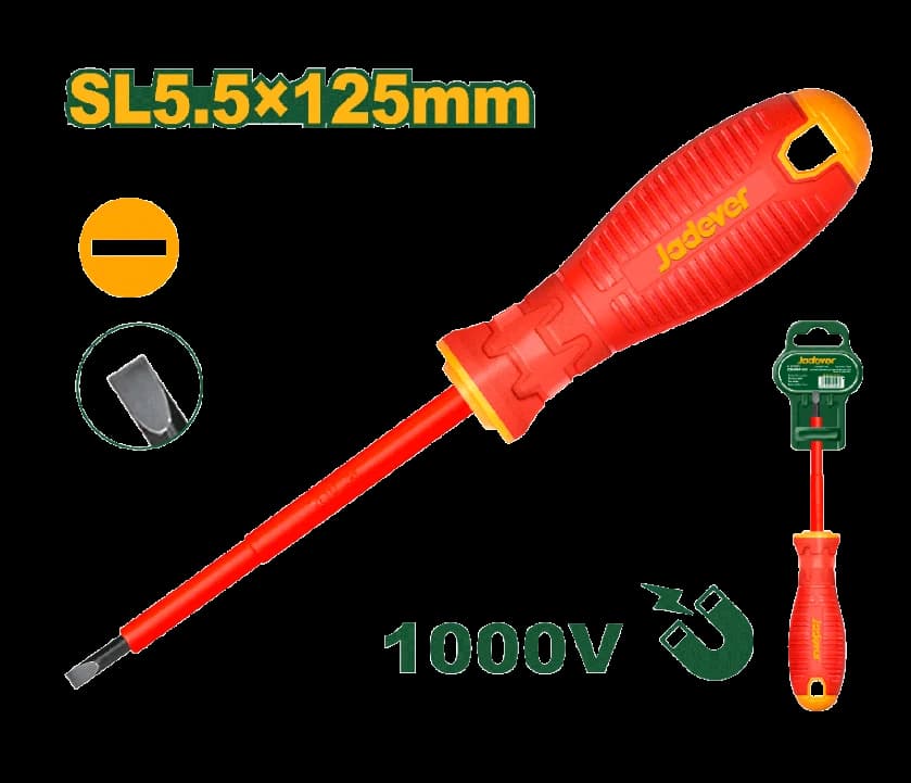 Destornillad P-Plana D 5,5  125Mml Aisl - JADEVER