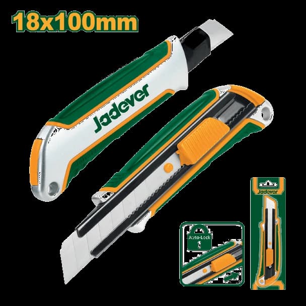 Cutter - hoja: 18 mm (w) x100 mm (l) - JADEVER