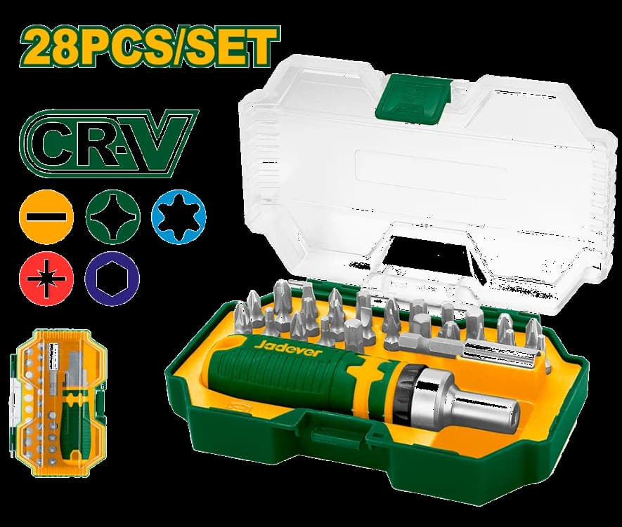 Set Destornillador Multiple Cricket 28en1 CRV - JADEVER