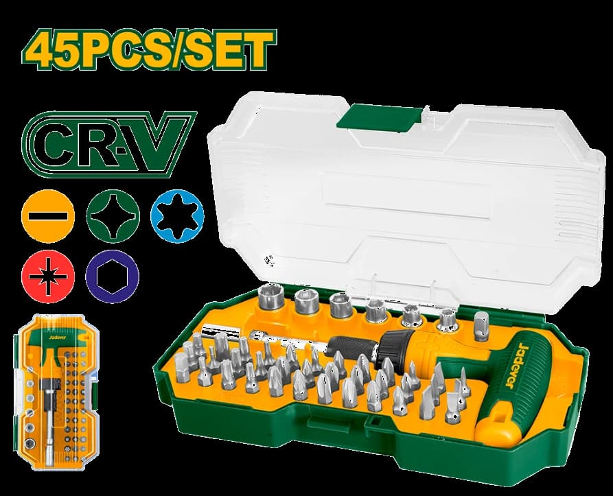 Set Destornillador Multiple Cricket 45en1 CRV - JADEVER