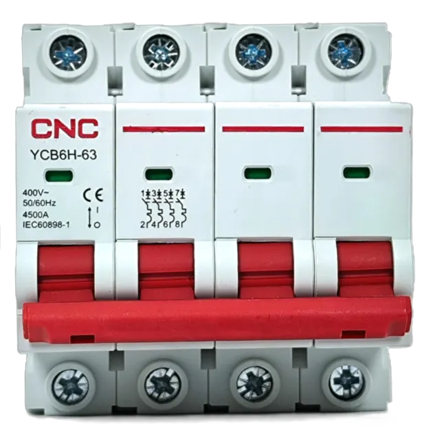 Termomagnética Din 4X 10A 4.5KA - imagen 2