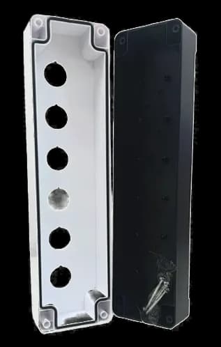Botonera C- 6 Agujeros D22 PVC - CNC