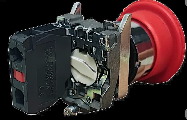 Pulsador Emergencia D22 Rojo 1NA D40 A-met - imagen 2