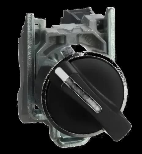 Selectora 2P D22 Negro 1NA Fija O-i A-m - CNC