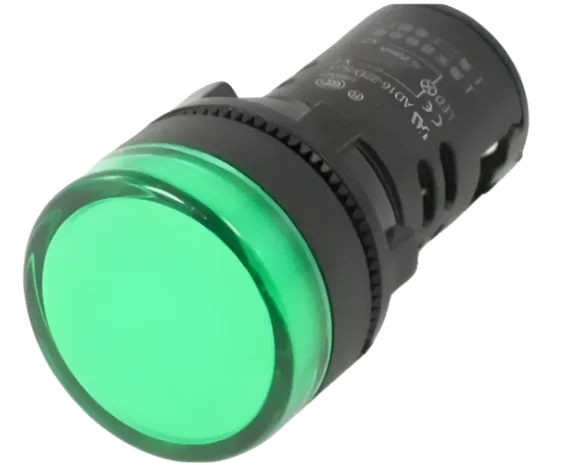 Señal Luminosa D22 Verde LED 220VC - CNC