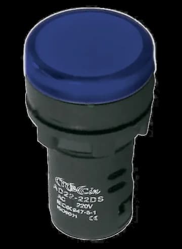 Señal Luminosa D22 Azul LED 220VC - CNC
